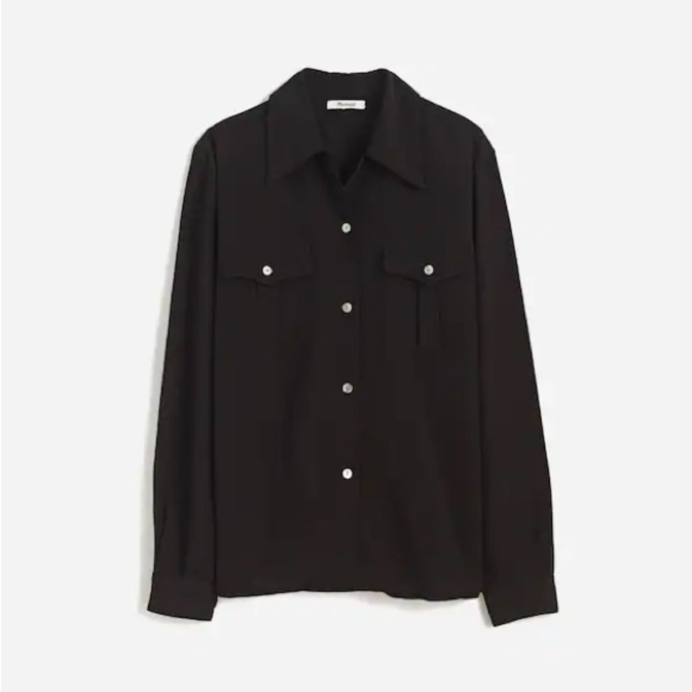 alexa chung for madewell pleat pocket button up